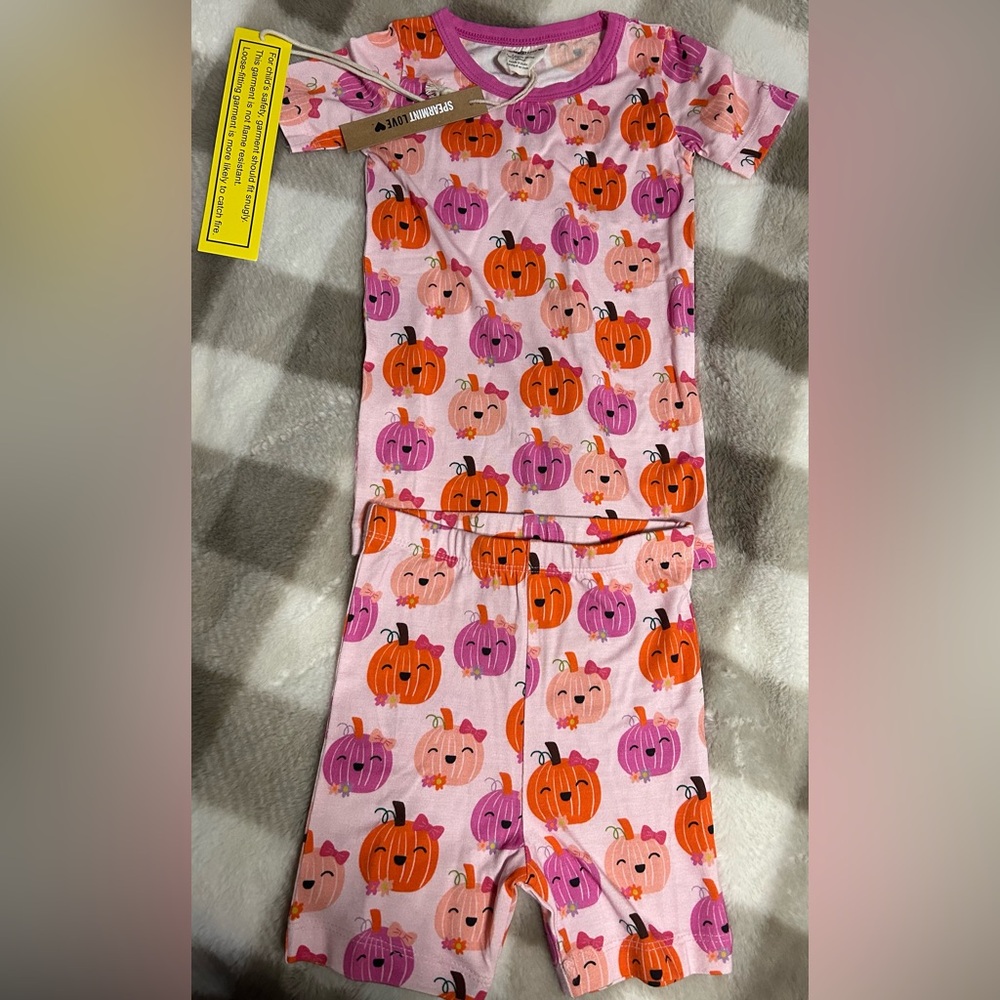 Spearmint love Short Sleeve 2-Piece Set, Miss Pumpkin size 18-24